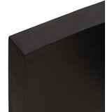  Kupaonska radna ploča tamnosmeđa 140x60x(2-6) cm tretirano drvo | shoptok.hr