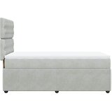  Box spring krevet s madracem svjetlosivi 100x200 cm baršunasti | shoptok.hr
