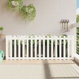 vidaXL Povišena vrtna gredica bijela 200x50x70 cm masivna borovina | shoptok.hr