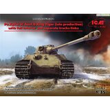 ICM Pz.Kpfw. VI Ausf.B King Tiger (pozna proizvodnja) s celo podrobno notranjostjo in posamezimi elementi gosenic, (21313157) Cene