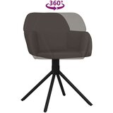  Okretne blagovaonske stolice 2 kom tamnosive baršunaste | shoptok.hr