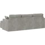 SOFA Svijetlo siva 228 x 134 x 80 cm Baršun | shoptok.hr