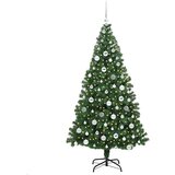 vidaXL Umestno božično drevo Zelena 180 cm PVC, jeklo in plastika | Shoptok.si