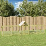 vidaXL Kokošnjak 500x100x150 cm impregnirana trdna borovina | Shoptok.si