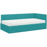  Kutni krevetni okvir s madracem 2 kom. Tirkizna 90 x 200 cm | shoptok.hr