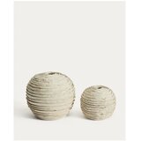 Kave Home Krem keramička ručno izrađena vaza (visina 15,5 cm) Evania – | shoptok.hr