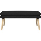  Klupa s dvostrukim slojem Crna 110 x 40 x 47 cm Tkanina | Eponuda.com