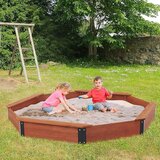 Kinder Home Veliki dečiji peščanik drveni osmougaonik, vodootporna navlaka | Eponuda.com