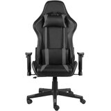 vidaXL Okretna igraća stolica siva PVC | shoptok.hr