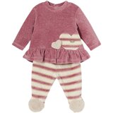 Mayoral komplet 2v1 (pulover, dolge hlače) heart pink | Shoptok.si