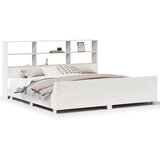 vidaXL Posteljni okvir brez vzmetnice bel 180x200 cm trdna borovina, (21607771) | Shoptok.si