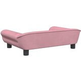  Krevet za pse ružičasti 70 x 48 x 22 cm baršunasti | shoptok.hr