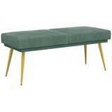  Klupa s dvostrukim slojem Morska zelena 120 x 45 x 46 cm Baršun | shoptok.hr