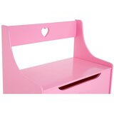 Premier Housewares Rožnata otroška omarica s klopjo 60x62x34 cm Pink Heart – | Shoptok.si