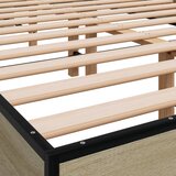  Okvir za krevet boja hrasta 120x190cm konstruirano drvo i metal | shoptok.hr