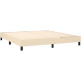  Krevet s oprugama i madracem krem 160x200 cm od tkanine | shoptok.hr