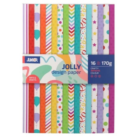 Junior K-Block, kraft blok patern, svetla šara, miks, 16K | Eponuda.com