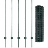 Euro ograda s postom 10 x 1,2 m Čelik premazan PVC-om Zelena | shoptok.hr