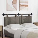  Viseće uzglavlje kreveta S LED svjetlom Siva Antikni PU | shoptok.hr