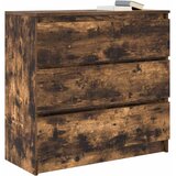  Komoda boja dimljenog hrasta 80x35x76 cm konstruirano drvo | shoptok.hr