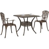 3-dijelni bistro set za vrt od brončanog lijevanog aluminija | shoptok.hr