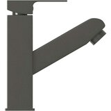 vidaXL Slavina za umivaonik s funkcijom izvlačenja siva 157 x 172 mm | shoptok.hr