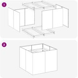  Vrtna saksija Maslinastozelena 80 x 80 x 60 cm Čelična vrata - Maslinastozelena 80 x 80 x 60 cm | shoptok.hr