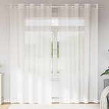 Voile zavjese s ušicama 2 kom bijele | shoptok.hr