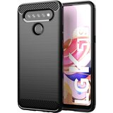  Gumijasti / gel etui Carbon za LG K51s - črni Cene