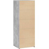  Visoka komoda boja betona 45 x 41 x 124 cm konstruirano drvo | shoptok.hr