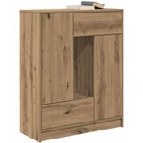  Komoda s predali in vrati, artisan hrast, 73x31x90 cm | Shoptok.si
