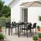  Set vanjskog namještaja 5 pcs Crna i antracit Tekstilen | shoptok.hr