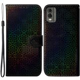 INORCO Za Nokia C32 PU usnjena denarnica na preklop, bleščeč cvetlični vzorec, zložljivo stojalo, pokrov za telefon, (22033742) | Shoptok.si