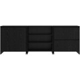  Kreveta 3 pcs Crni hrast 70 x 41 x 75 cm Konstruirano drvo | shoptok.hr