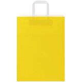  Papirnate vrećice 50 kom s ručkama žute 26x12x35 cm | Eponuda.ba