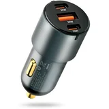 Car charger CC-40Q USB QC3.0 + 2x USB-C PD 60W