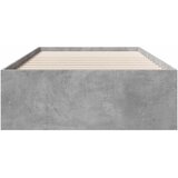 Okvir kreveta boja betona 100x200 cm od konstruiranog drva | shoptok.hr