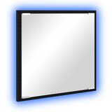 vidaXL LED kopalniško ogledalo Črn hrast 40x8.5x37 cm Umetno les | Shoptok.si