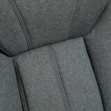  Uredska okretna stolica ergonomska s naslonom za glavu i ruke najlon siva 65x78x110-118 cm | shoptok.hr