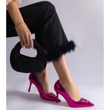  Pink patent stilettos adorned with rhinestones Almana | Shoptok.si