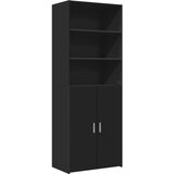 Maison Chic Visoka omara - Komoda - Predalnik črna 70x42,5x185 cm inženirski les, (21722030) Cene