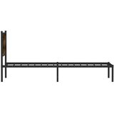  Metalni okvir kreveta bez madraca boja hrasta 90x190 cm | shoptok.hr