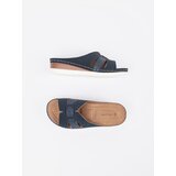 Shelvt Comfortable flip-flops on a low wedge blue | shoptok.hr