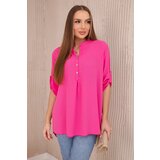 Kesi Blouse with a longer back pink | shoptok.hr