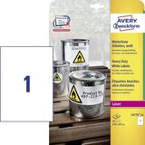 Avery Zweckform Etikete za označevanje, vodoodporne 210 x 297 mm, 20/1 | Shoptok.si