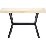  Blagovaonski stol bijeli 120x60x75 cm od masivnog drva manga | shoptok.hr
