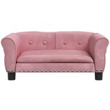  Krevet za pse ružičasti 70 x 45 x 30 cm baršunasti | shoptok.hr