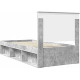  Krevetna konstrukcija Beton 90 x 200 cm Čvrsto borovo drvo | shoptok.hr