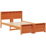  Krevetna konstrukcija Vosak smeđa 140 x 190 cm Masivna borovina | shoptok.hr