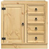  Cabinet SKI Medeno Smeđa 80 x 46 x 81 cm Čvrsto borovo drvo | shoptok.hr